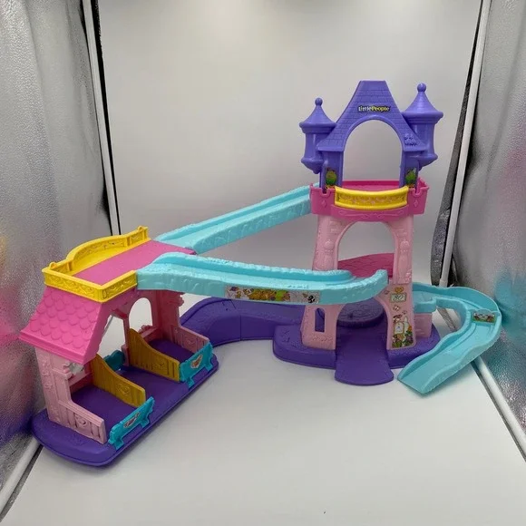 Fisher Price Little People Disney Princess Klip Klop Stable Castle Playset Works - Picture 1 of 14